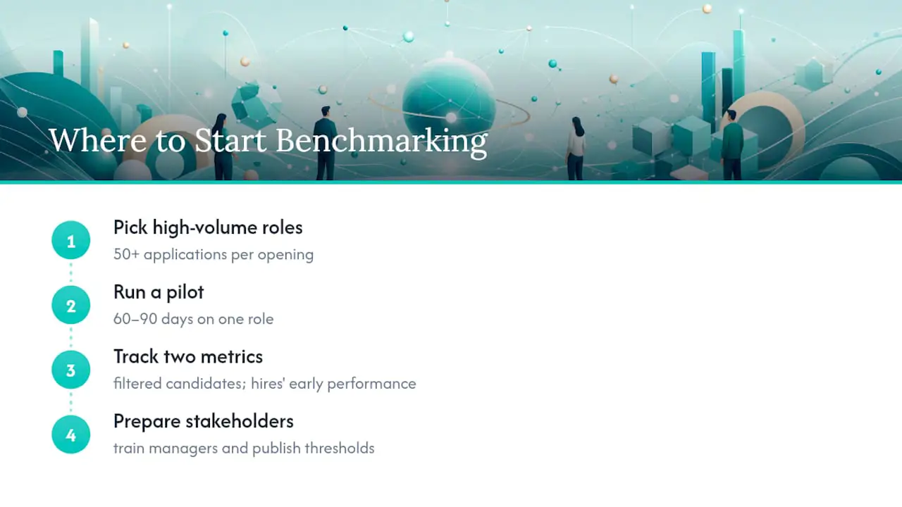 Por Onde as Equipes de RH Devem Realmente Começar com o Benchmarking? — diagrama geral