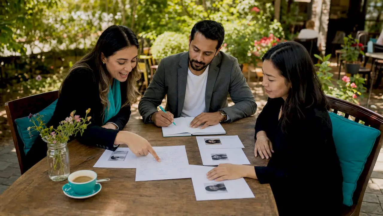 Team discussing soft skills in hiring